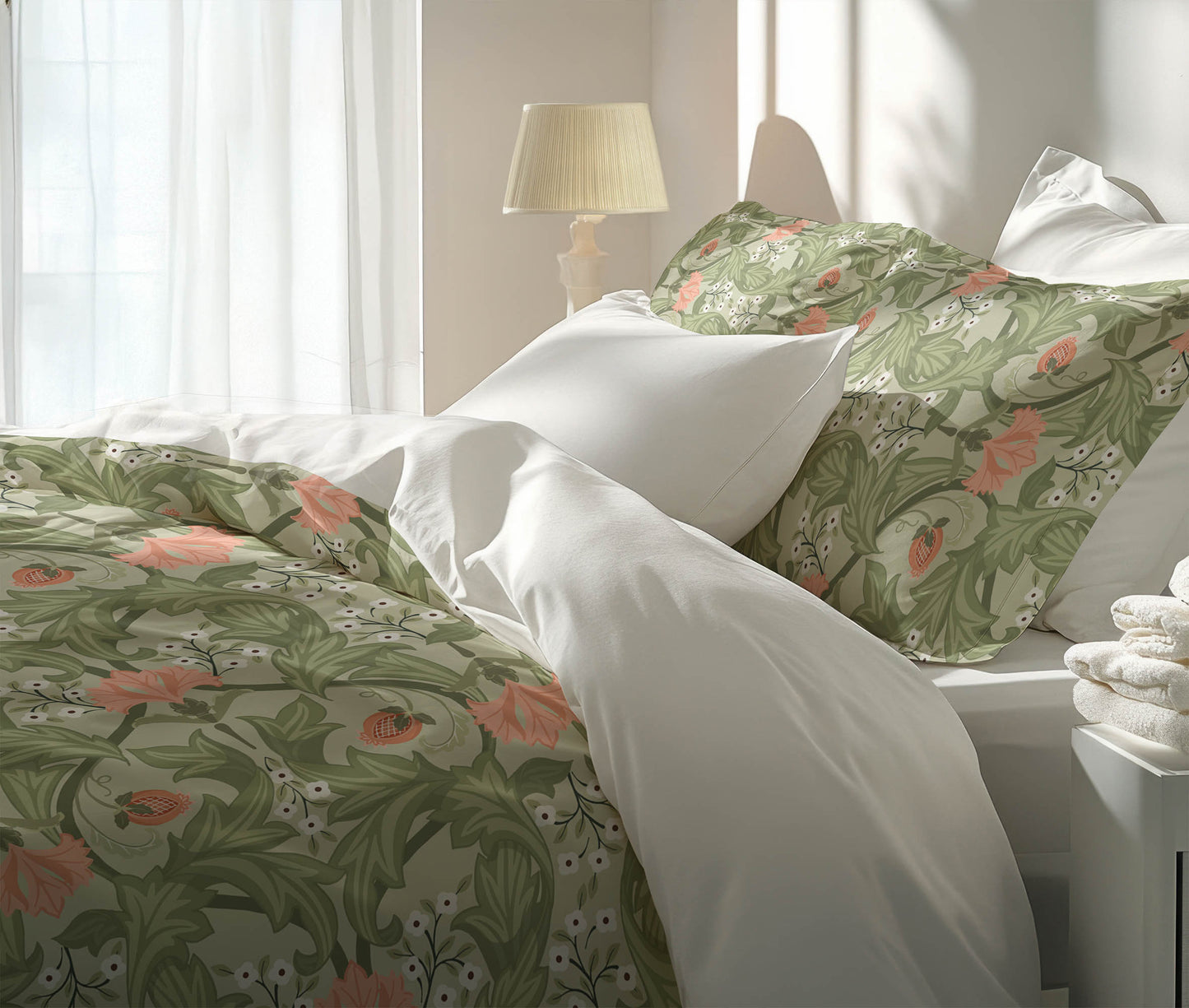 Ogee Leaf Comforter Set