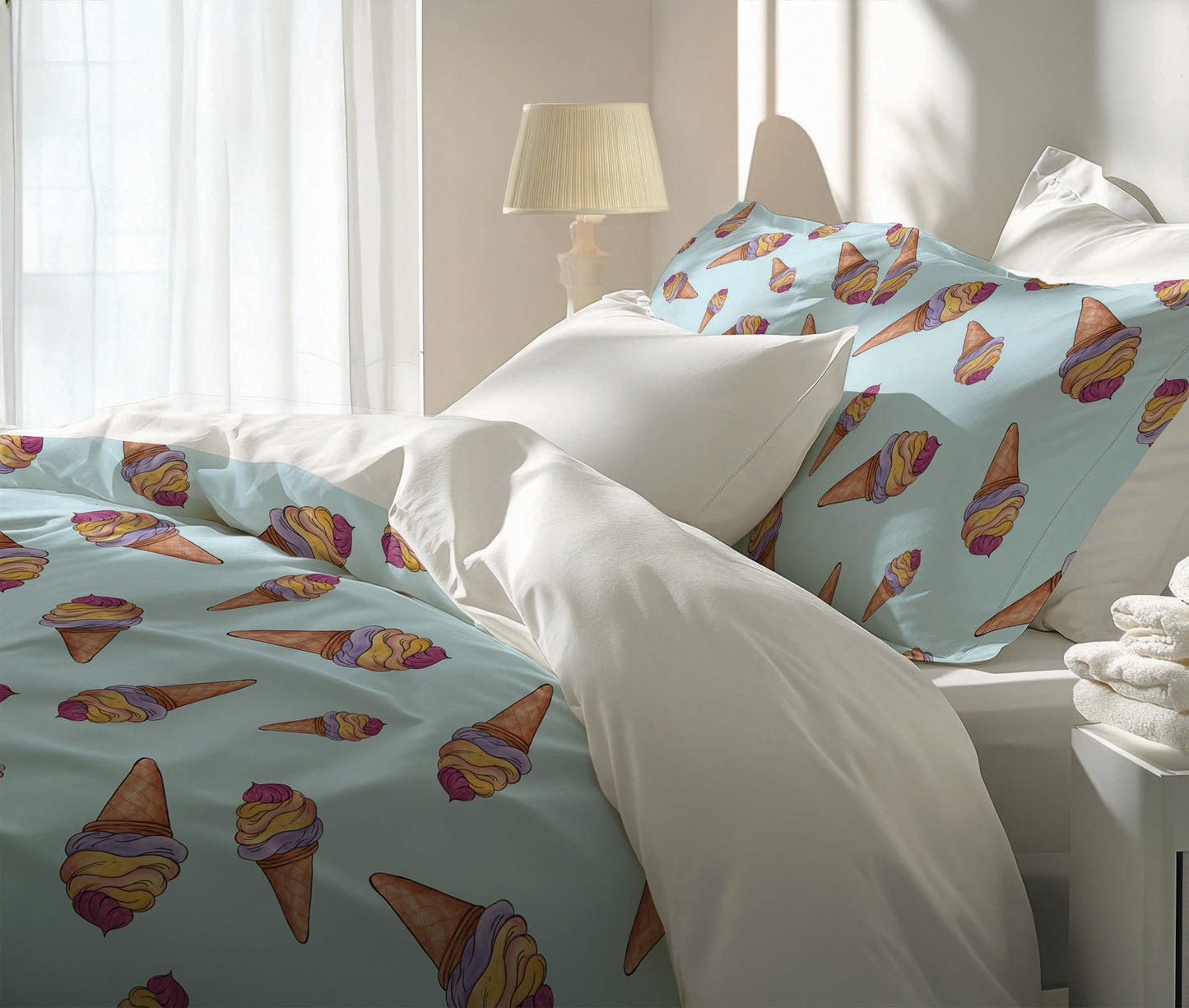 Summer Ice cream Comforter Set