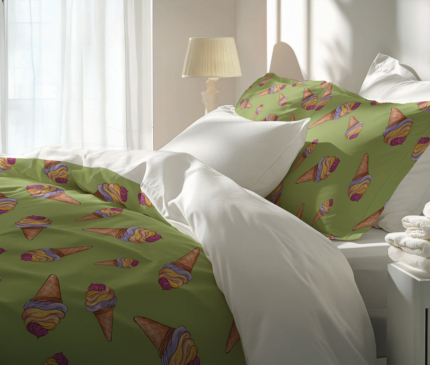 Summer Ice cream Comforter Set