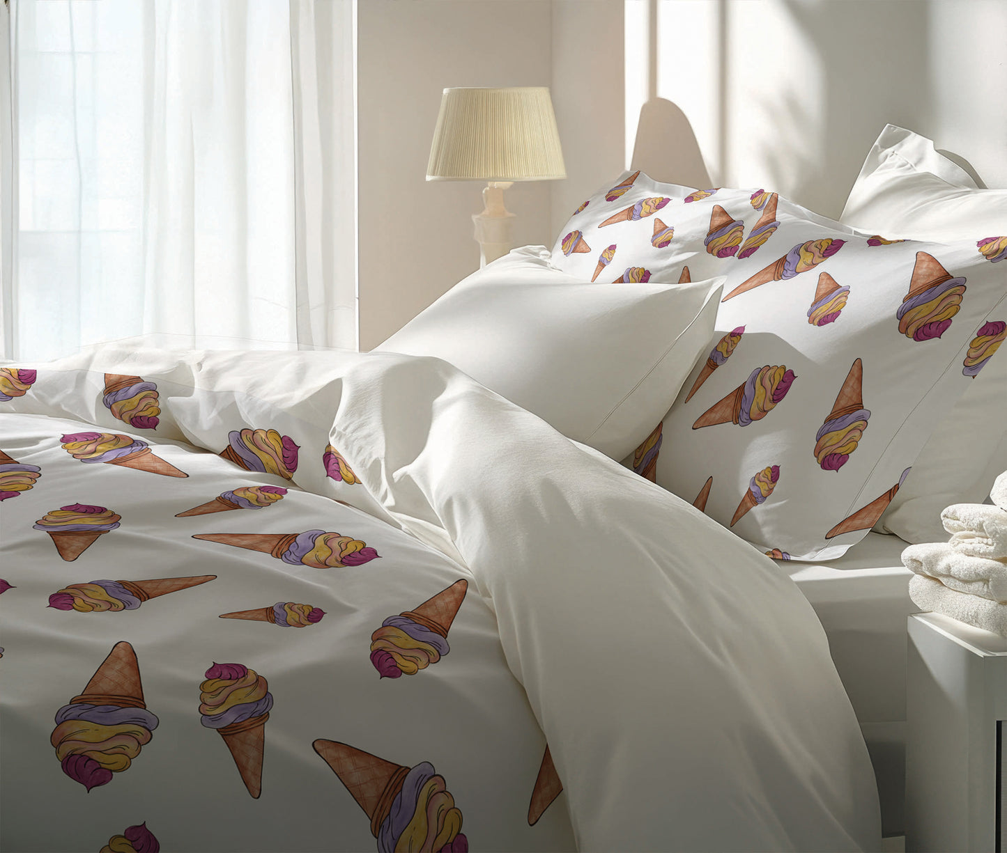 Summer Ice cream Comforter Set