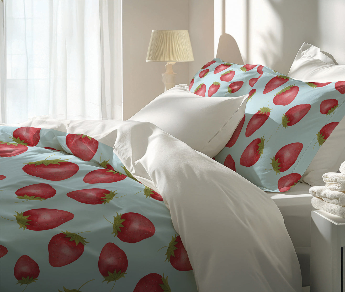 Summer Strawberries Comforter Set