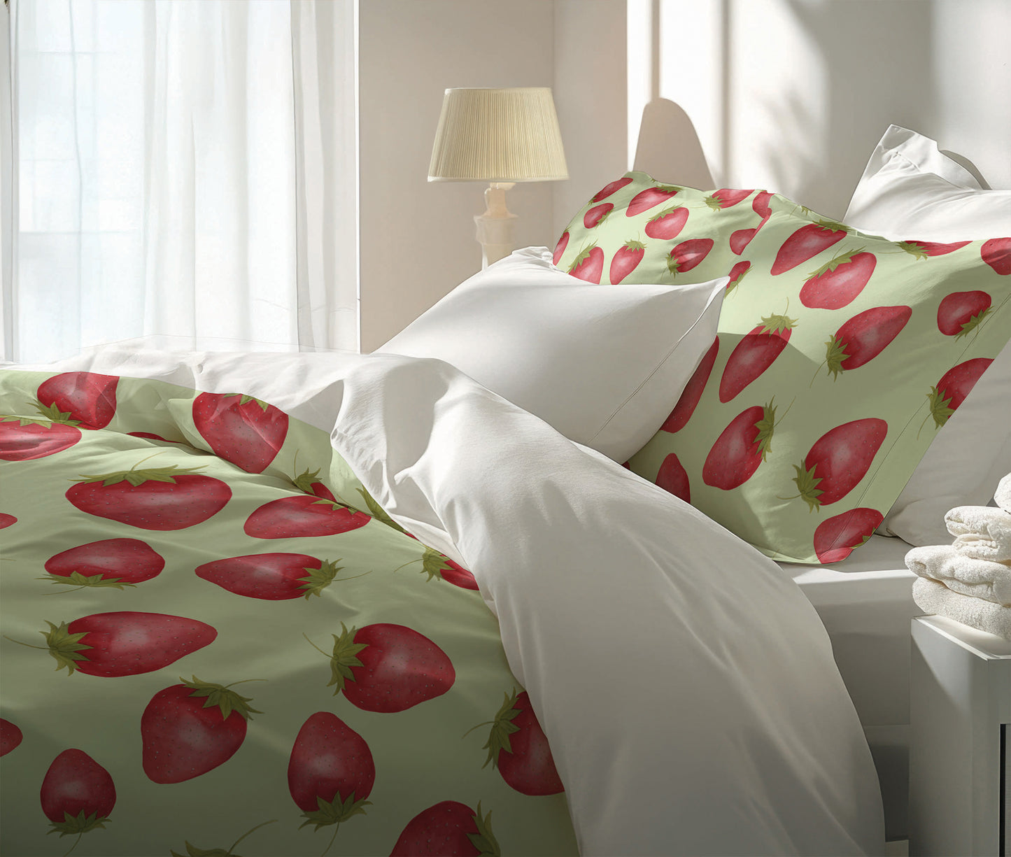 Summer Strawberries Comforter Set