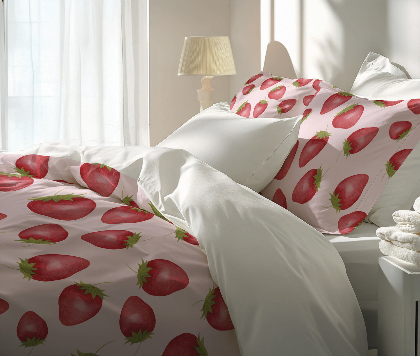 Summer Strawberries Comforter Set