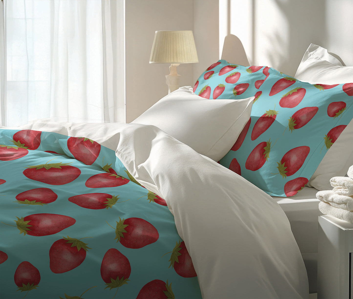 Summer Strawberries Comforter Set