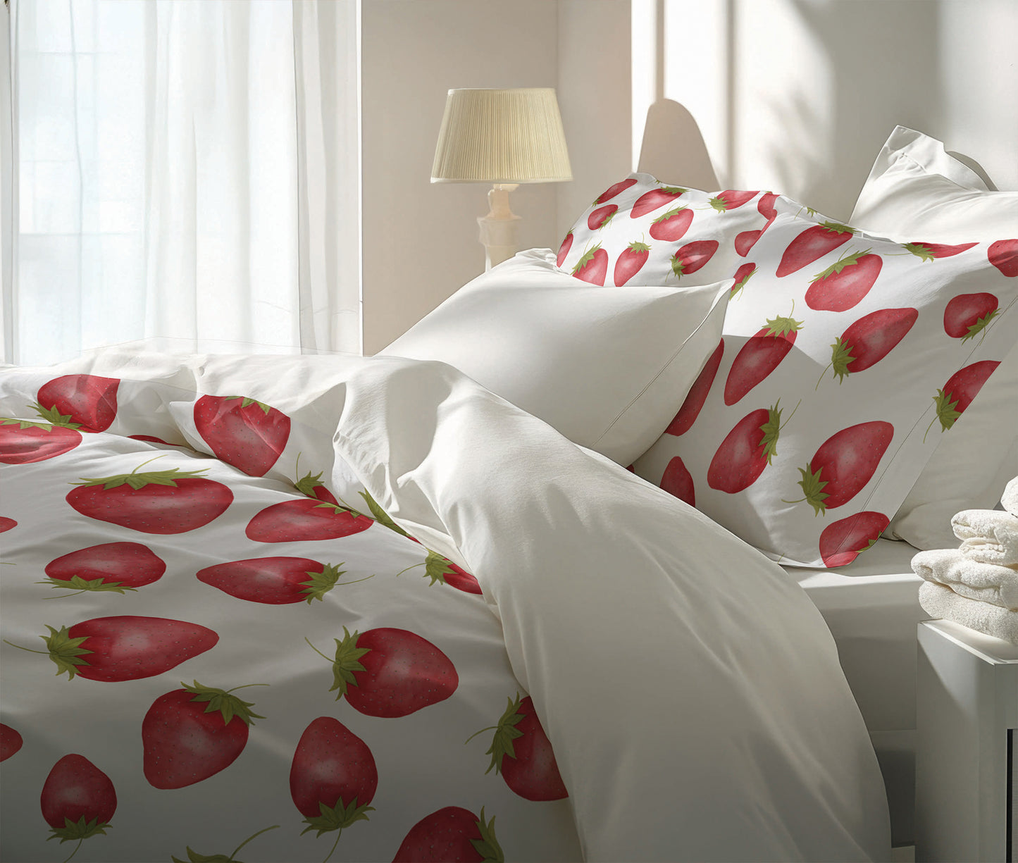 Summer Strawberries Comforter Set