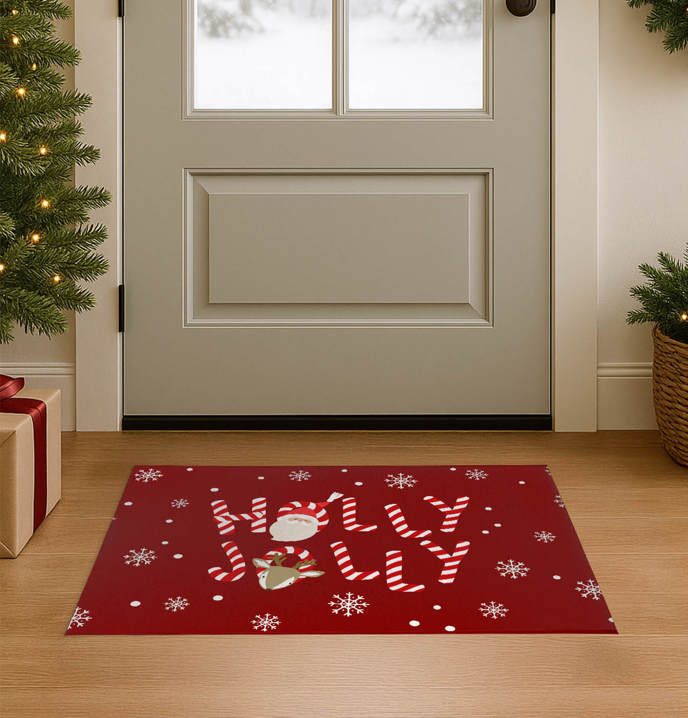 Holly Jolly Seasonal Indoor Door Mat