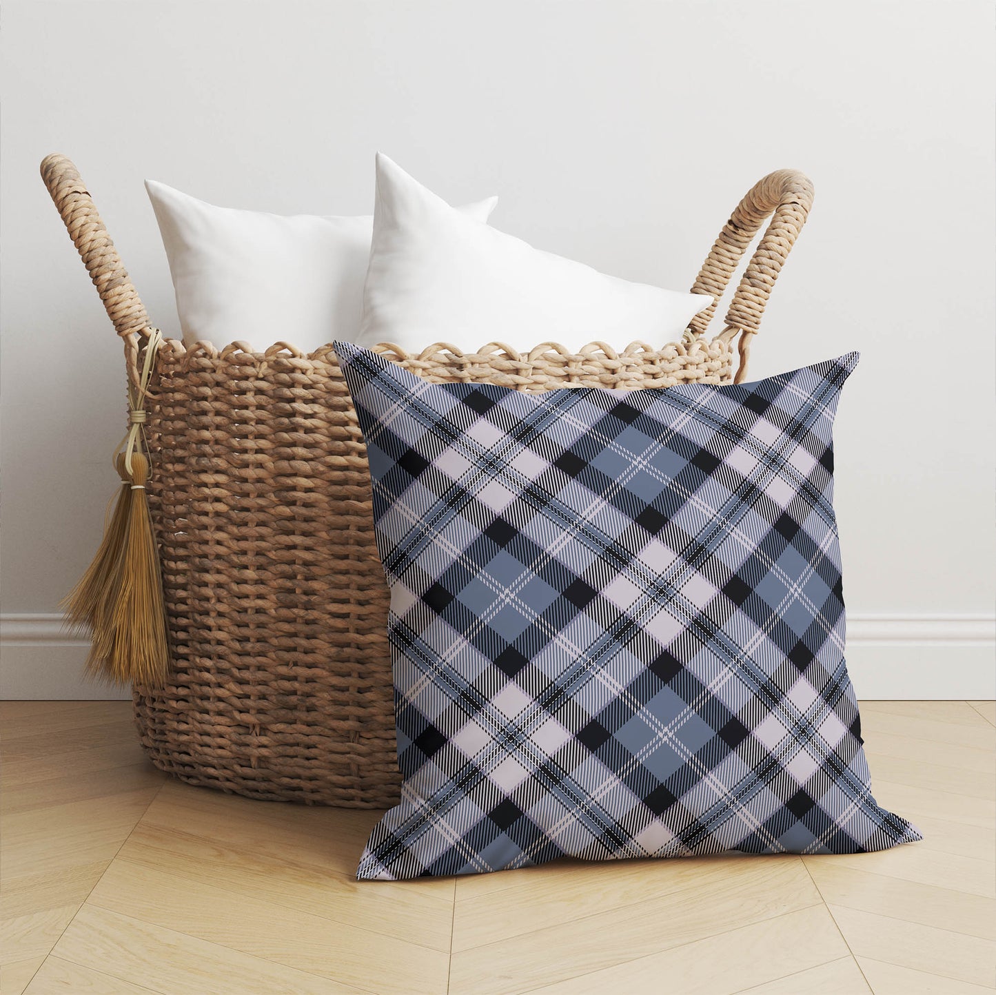 Anthony Plaid Throw Pillow