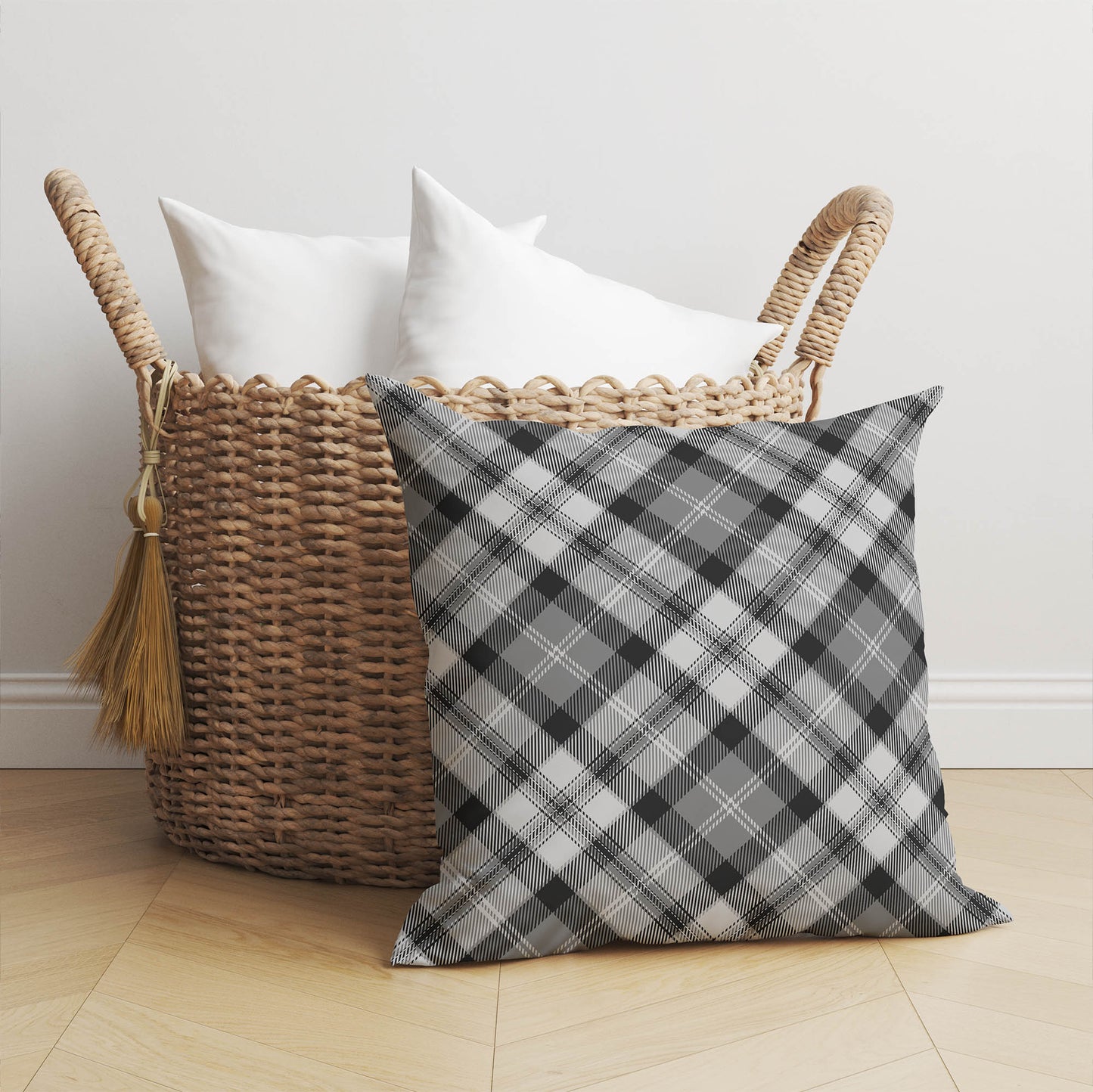 Anthony Plaid Throw Pillow