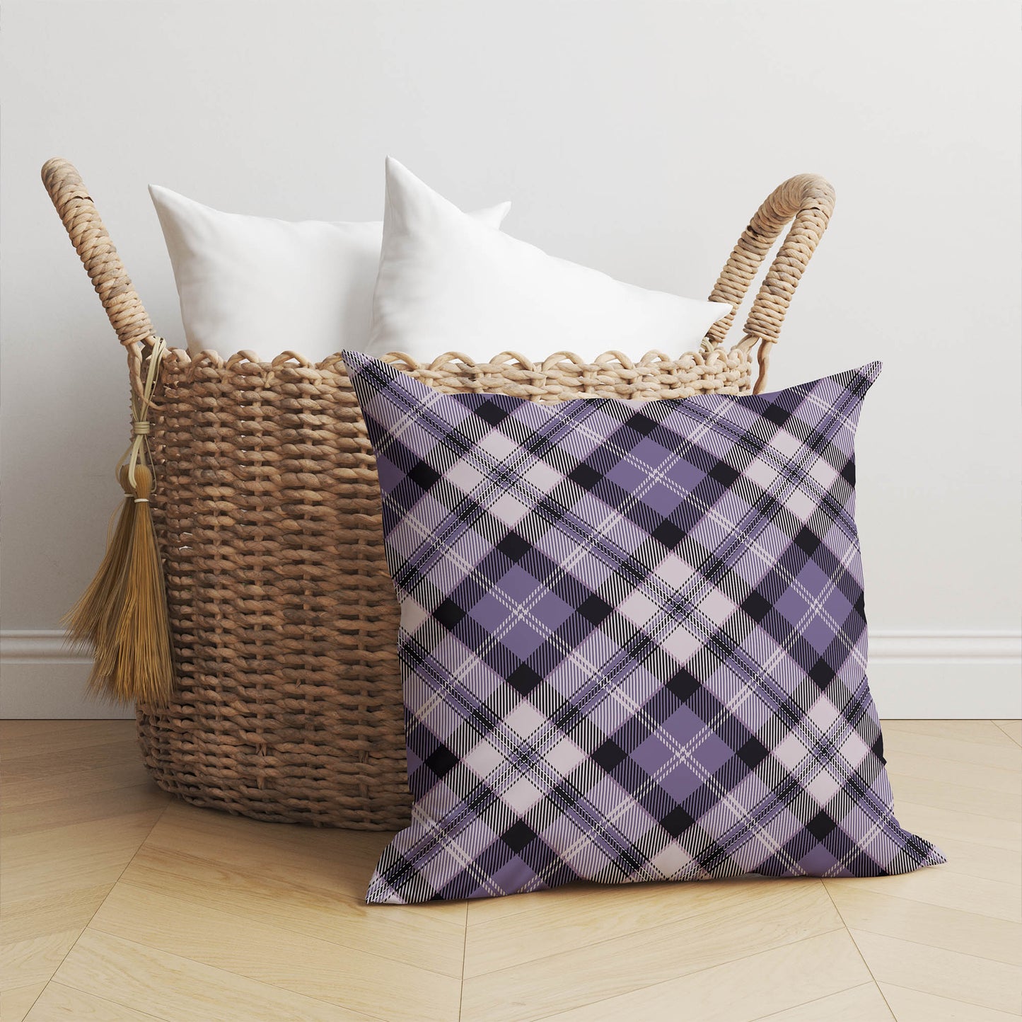 Anthony Plaid Throw Pillow