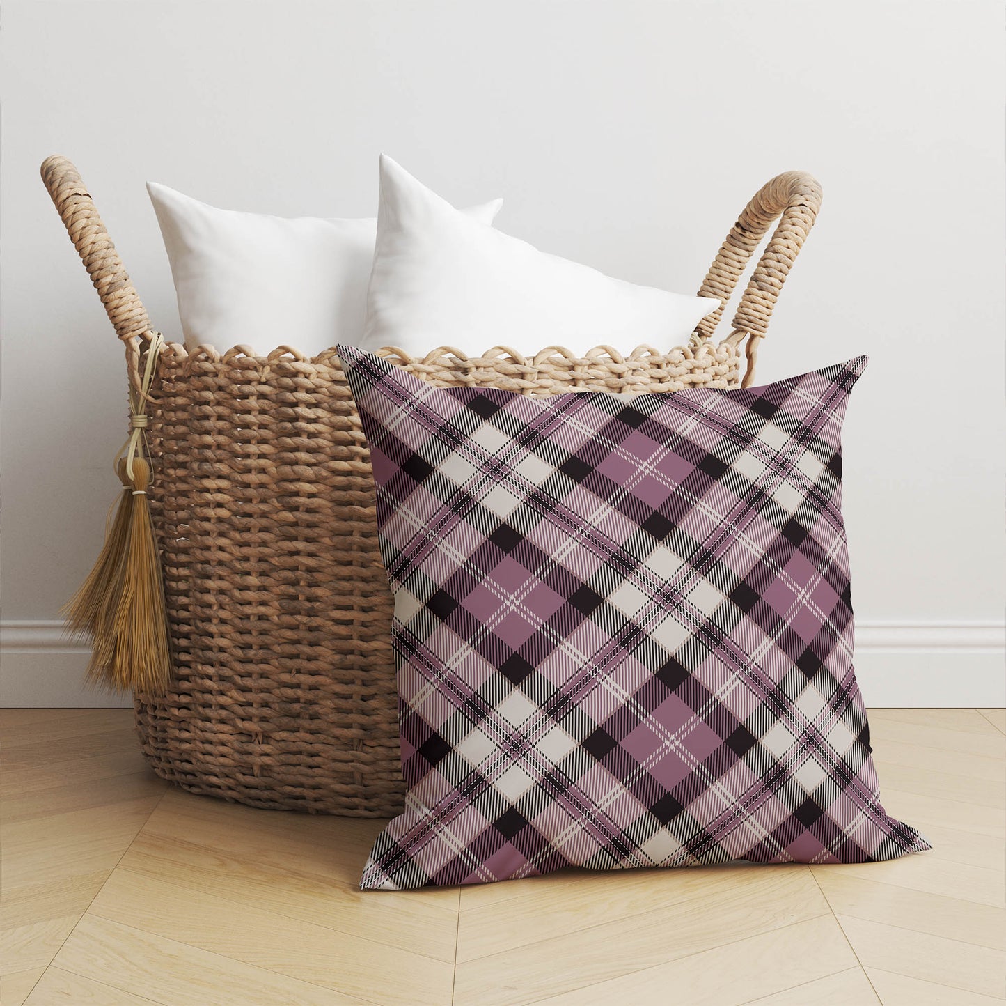 Anthony Plaid Throw Pillow