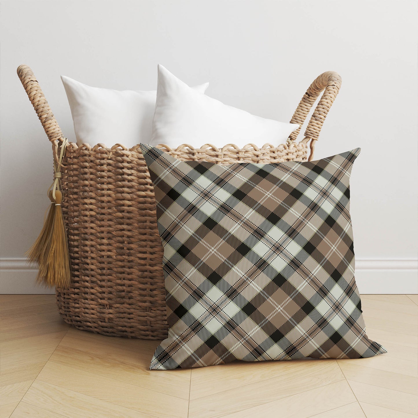 Anthony Plaid Throw Pillow