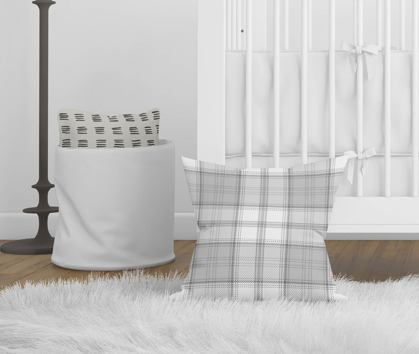 Bully Plaid Throw Pillow