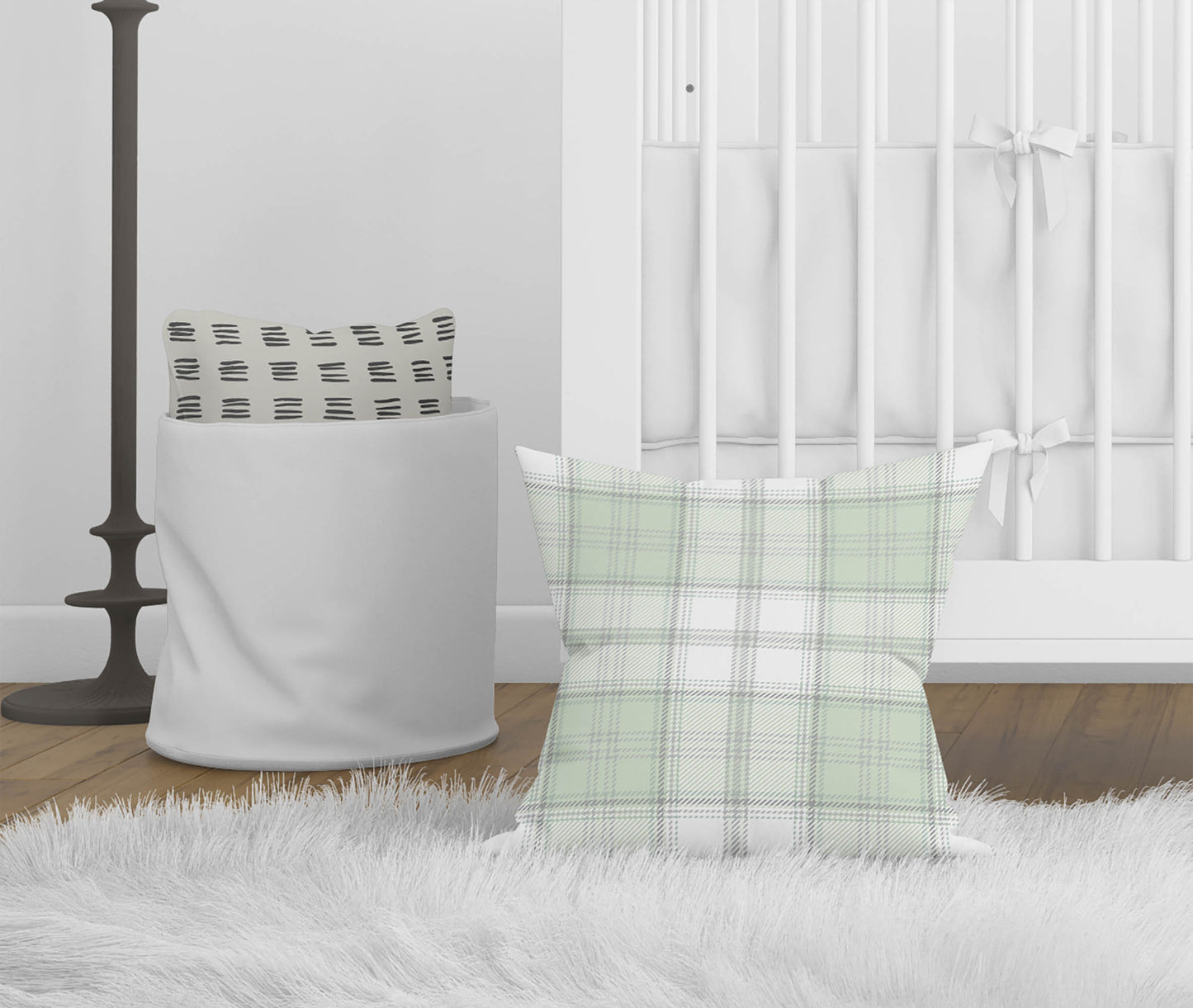 Bully Plaid Throw Pillow