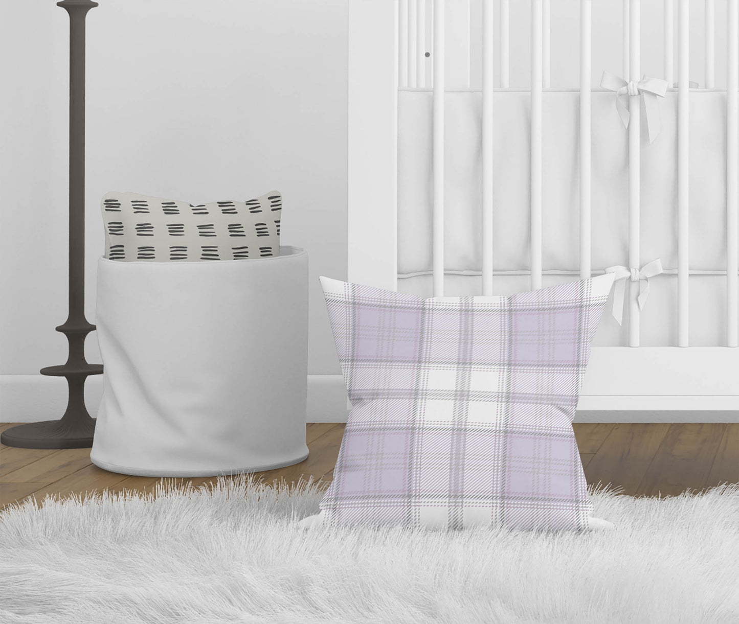 Bully Plaid Throw Pillow
