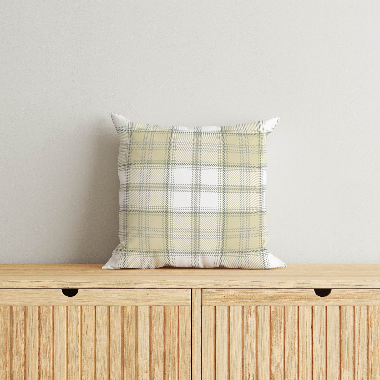 Bully Plaid Throw Pillow