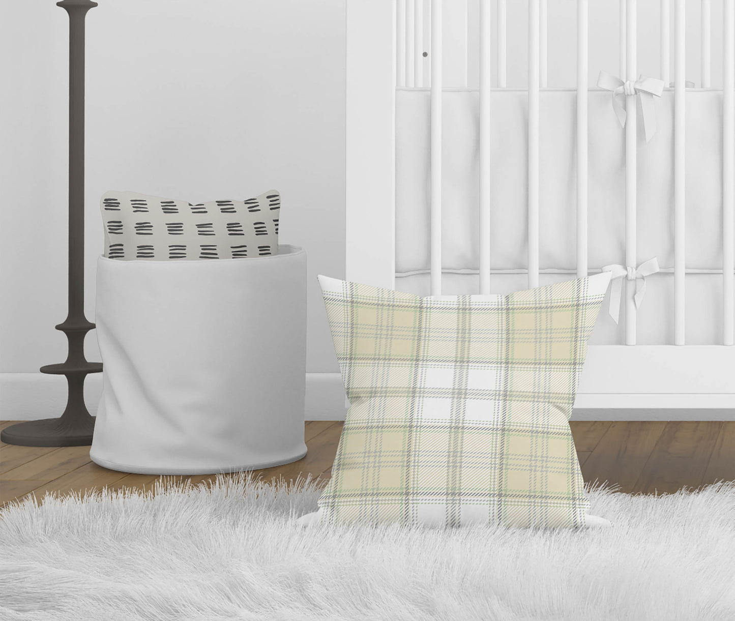 Bully Plaid Throw Pillow