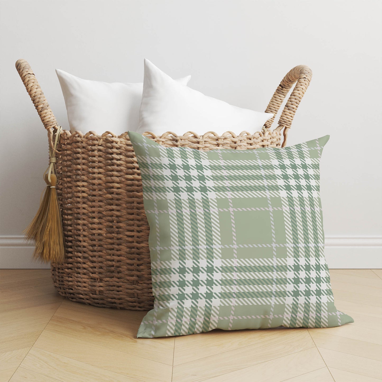 Christopher Plaid Throw Pillow