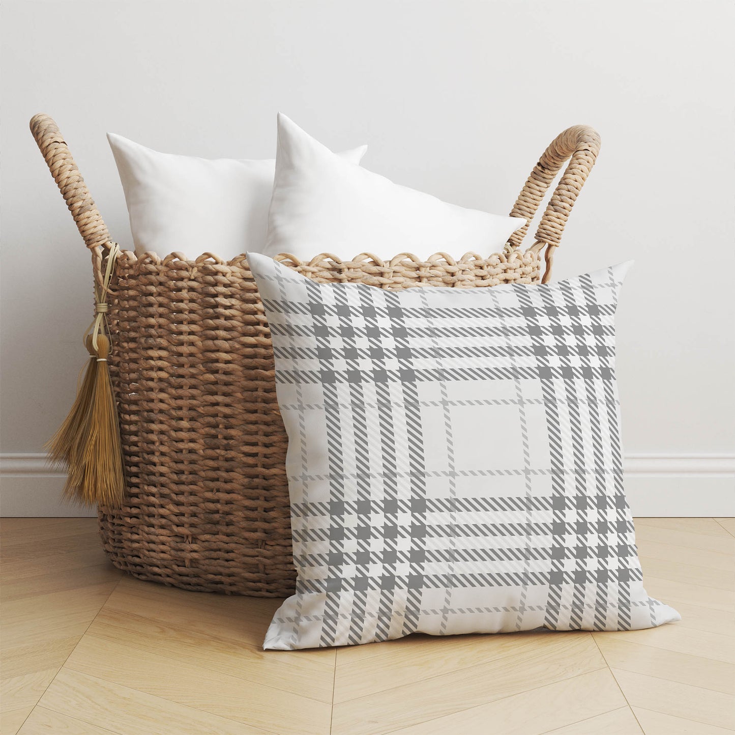 Christopher Plaid Throw Pillow