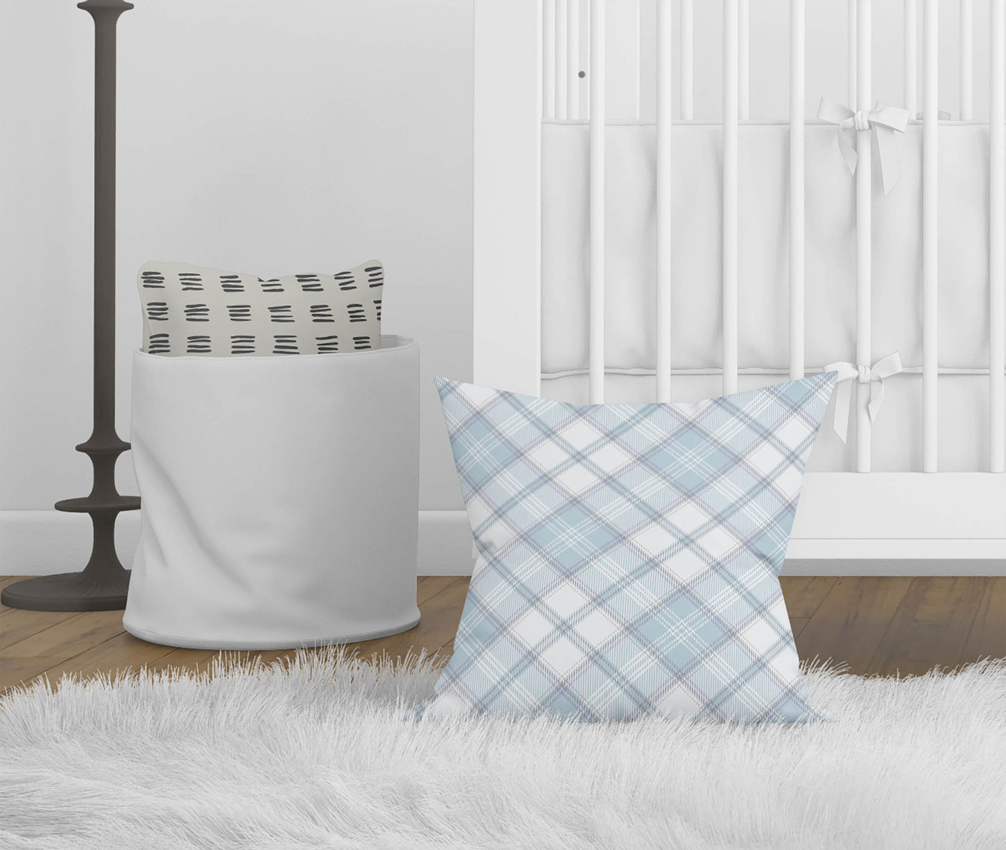 Diamond Plaid Throw Pillow