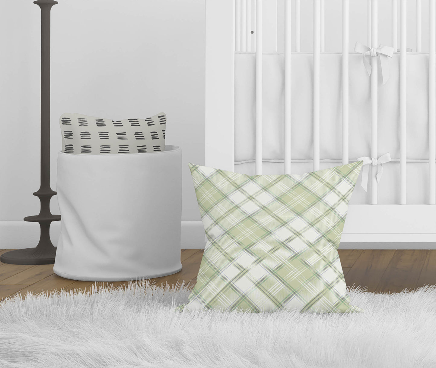 Diamond Plaid Throw Pillow