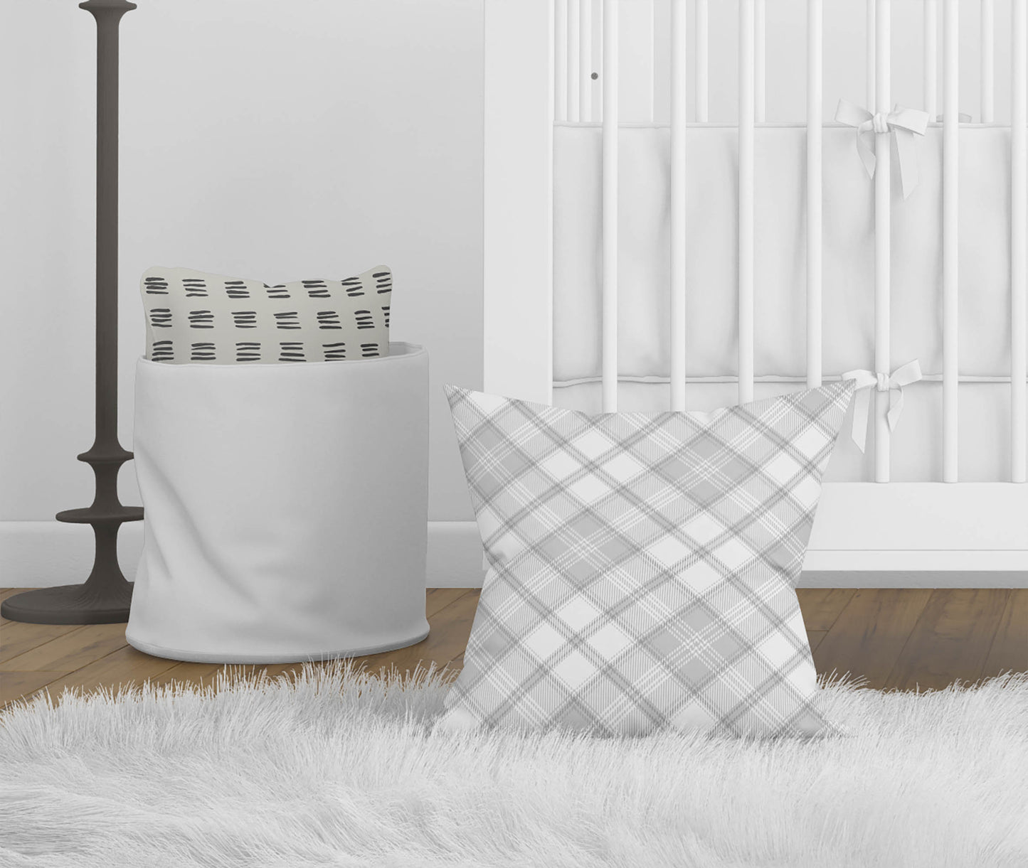 Diamond Plaid Throw Pillow