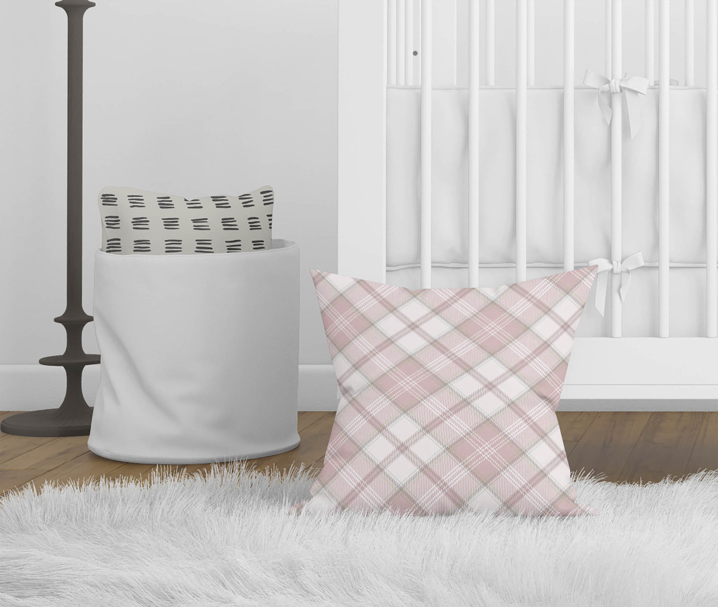 Diamond Plaid Throw Pillow