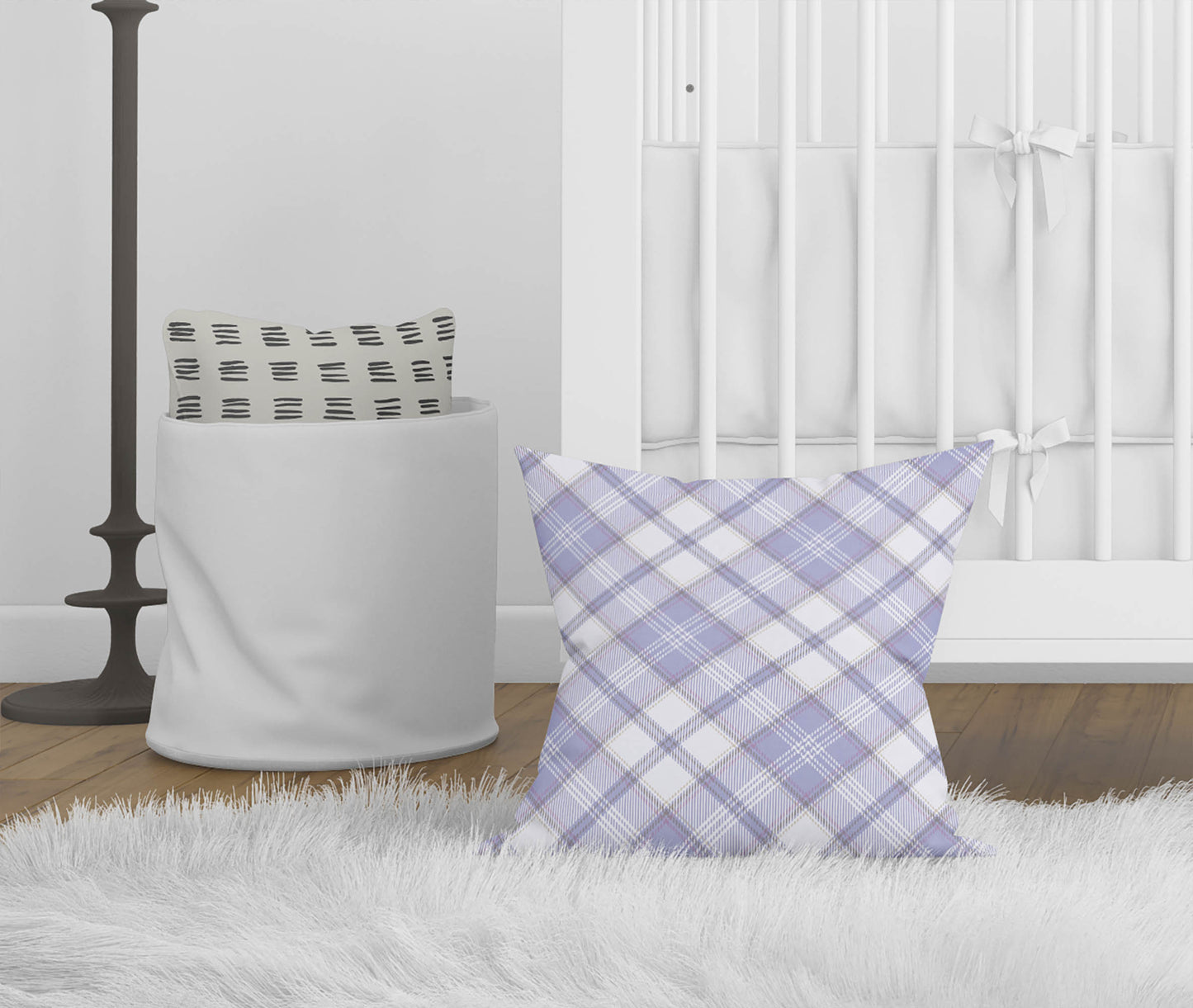Diamond Plaid Throw Pillow