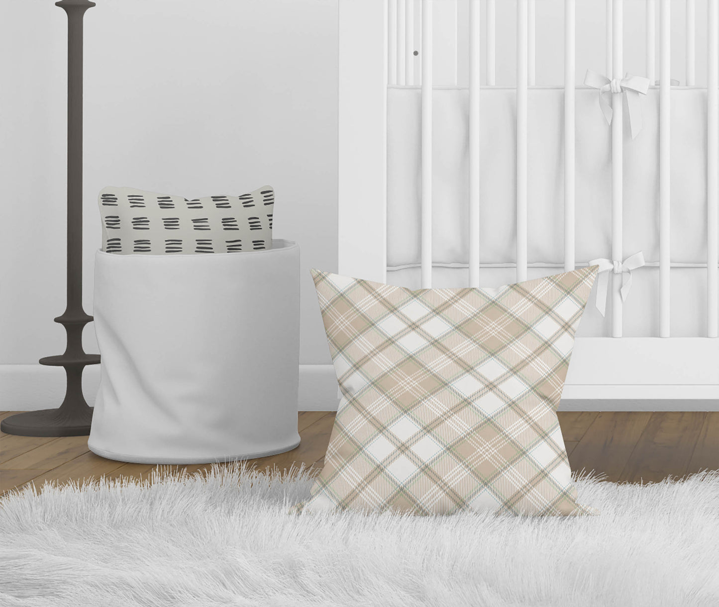 Diamond Plaid Throw Pillow