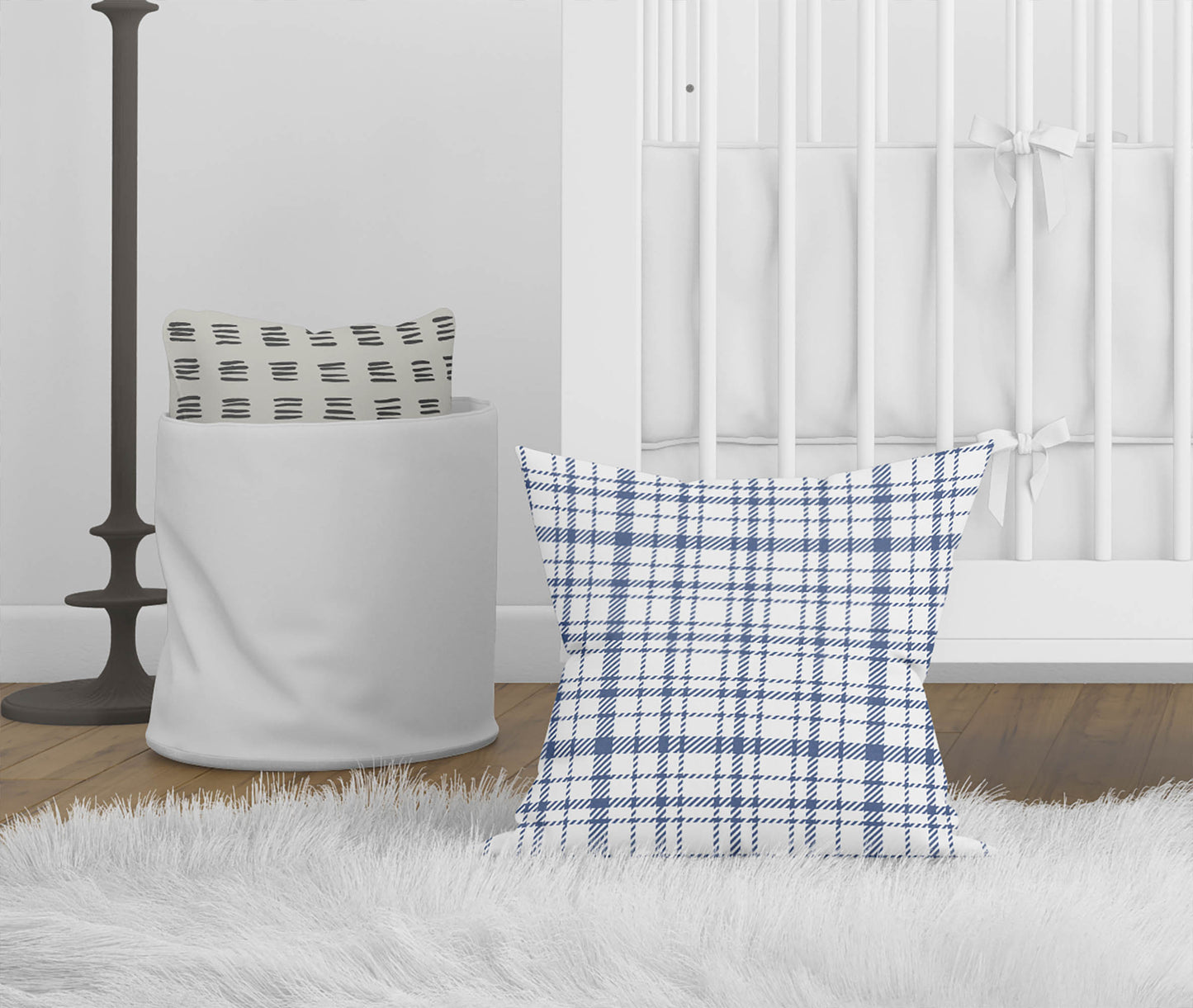 Liz Plaid Throw Pillow