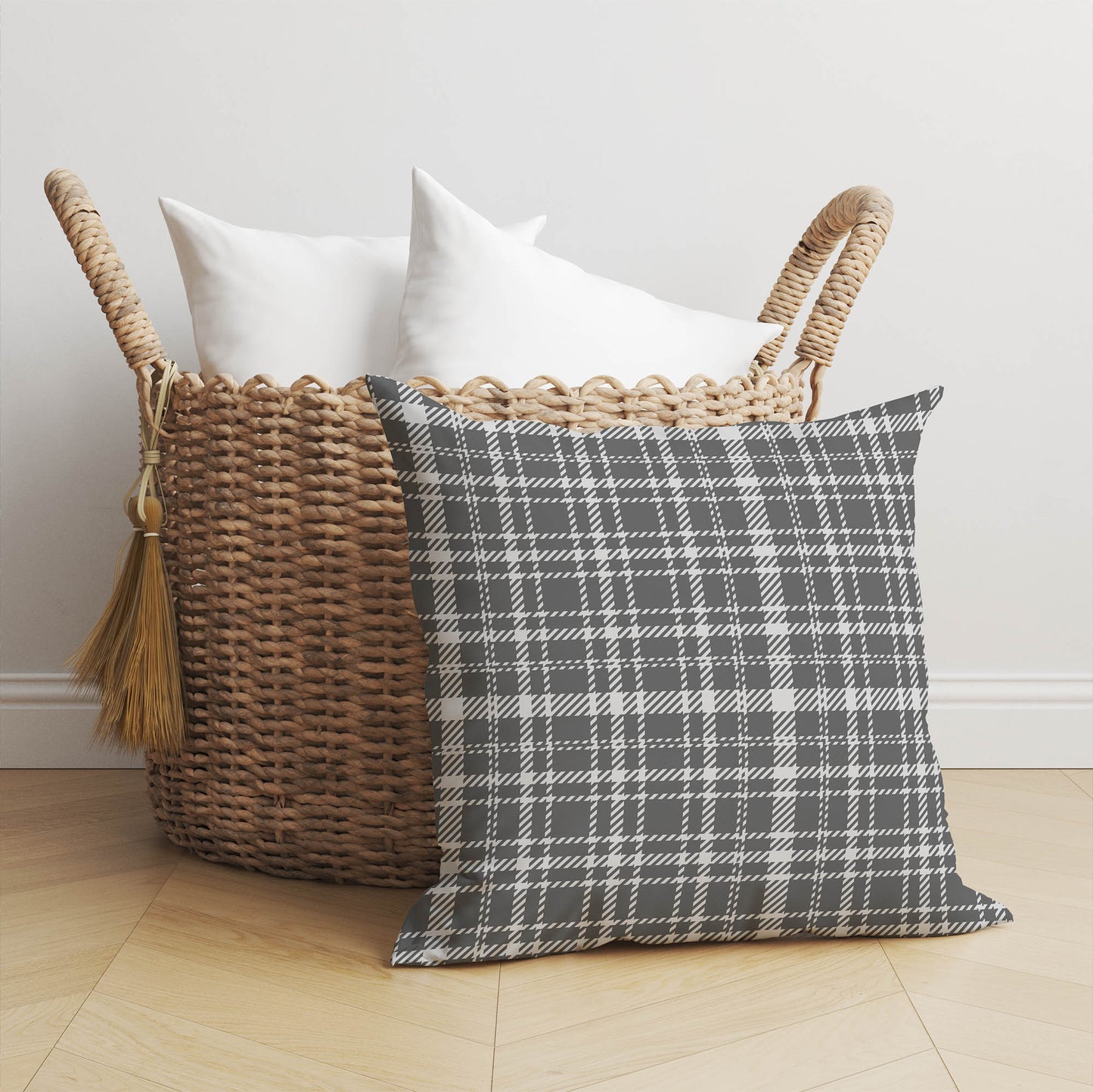 Rocky Tartan Throw Pillow