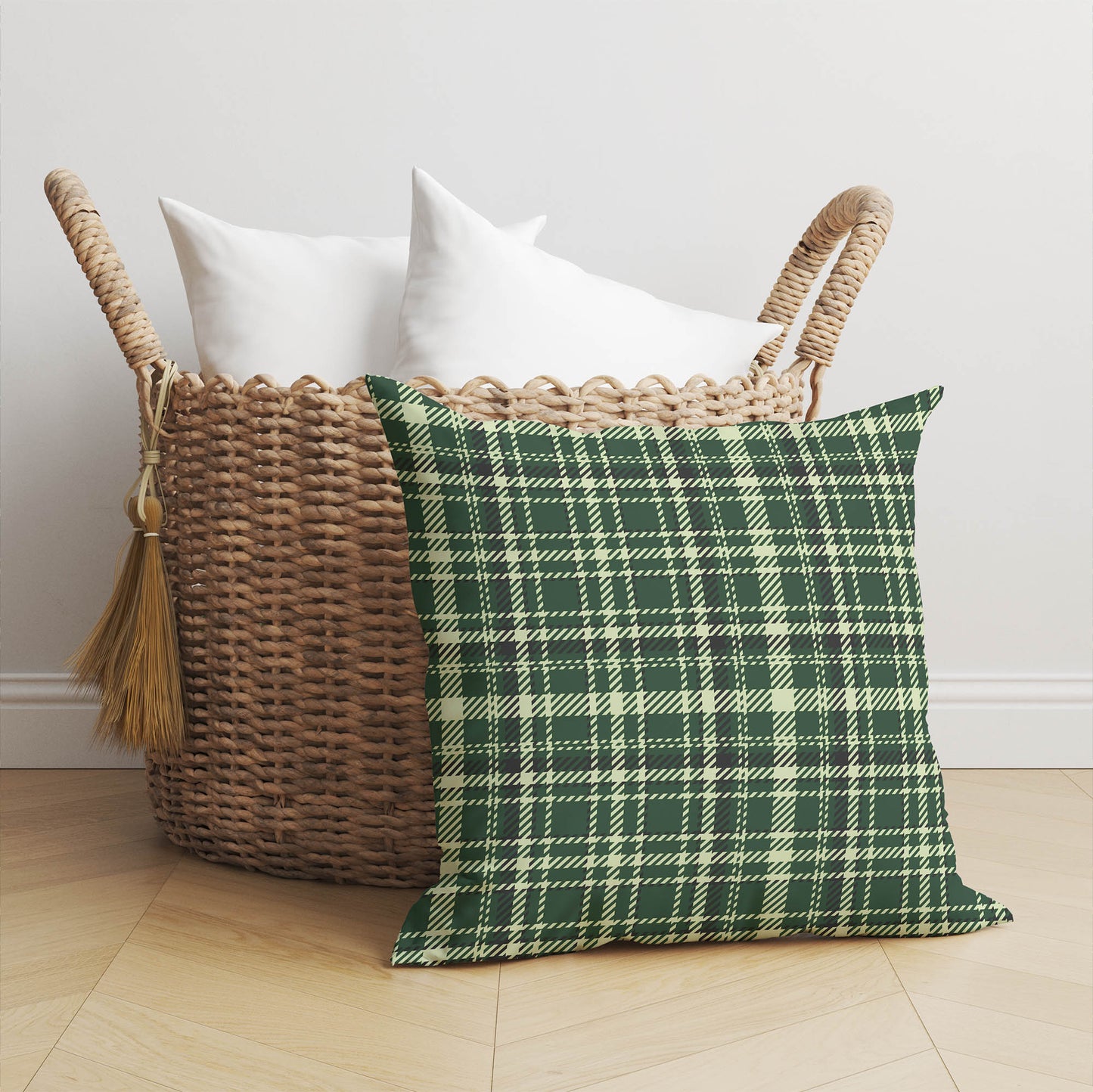 Rocky Tartan Throw Pillow