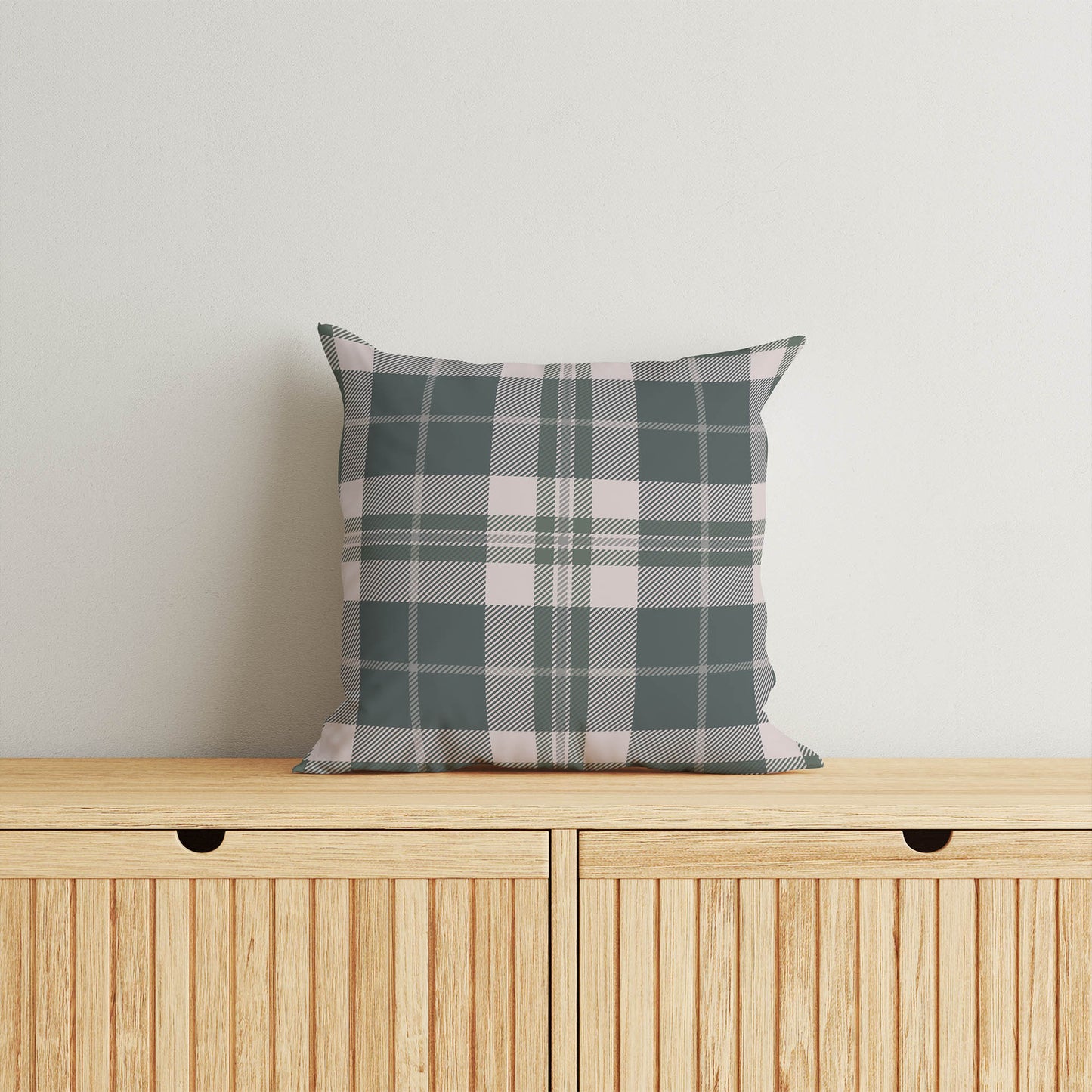 Tartan Block Throw Pillow