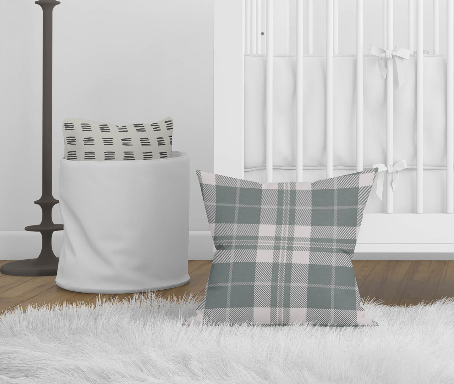 Tartan Block Throw Pillow
