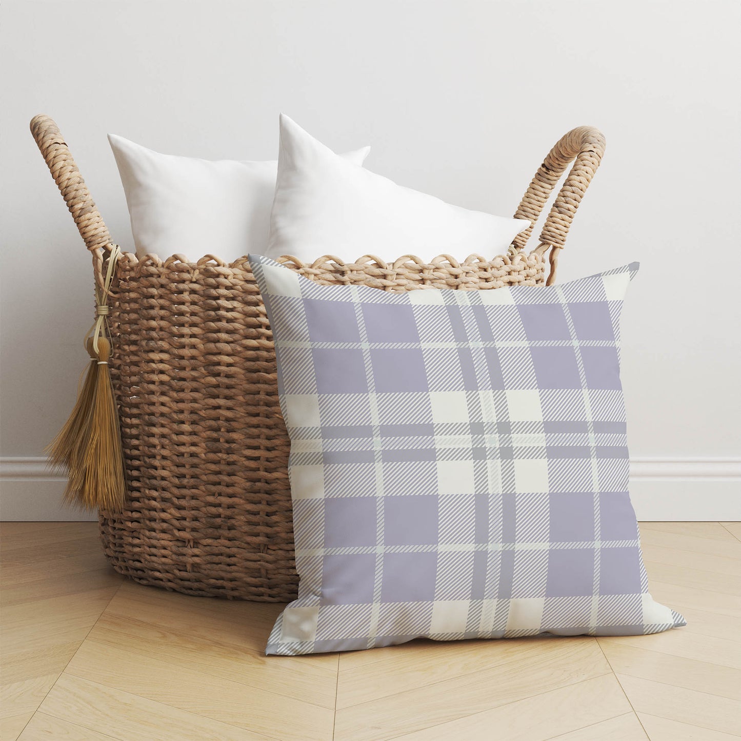 Tartan Block Throw Pillow
