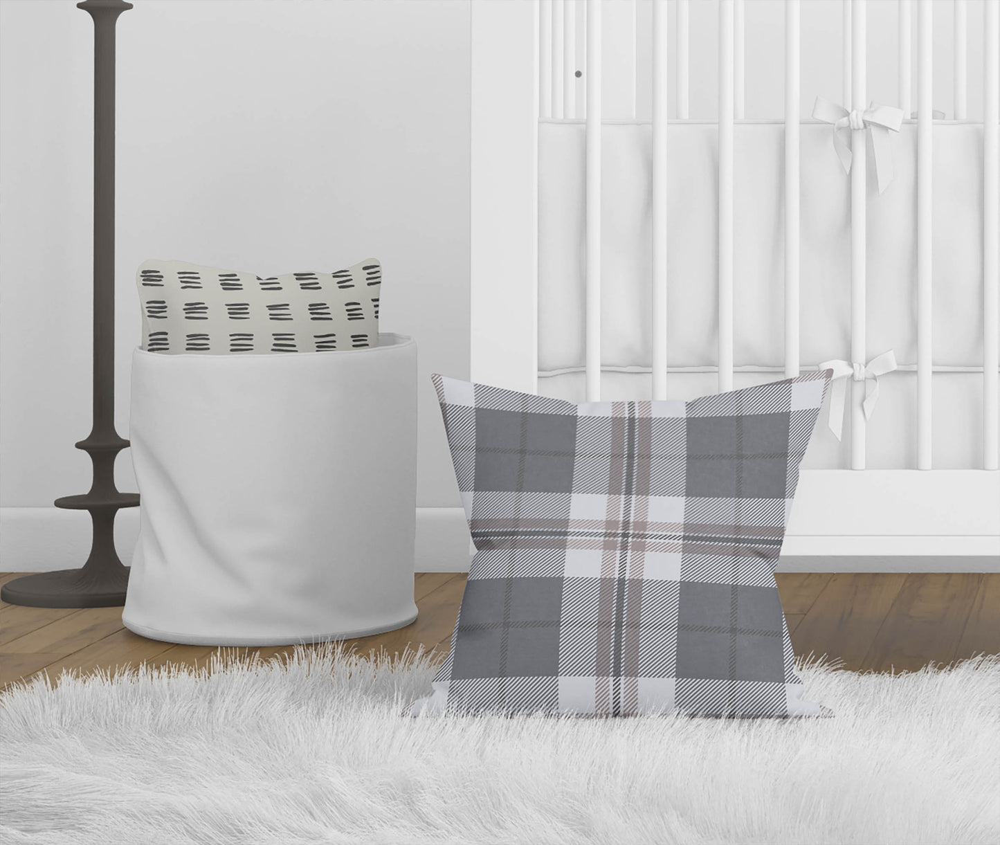 Tartan Block Throw Pillow