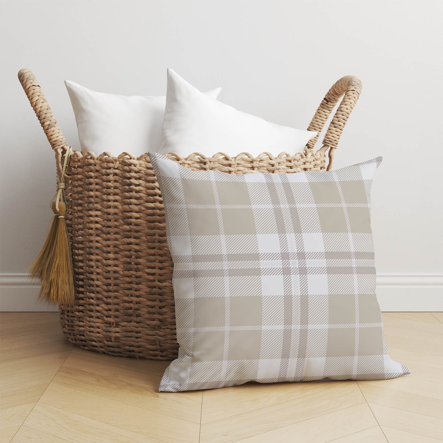 Tartan Block Throw Pillow