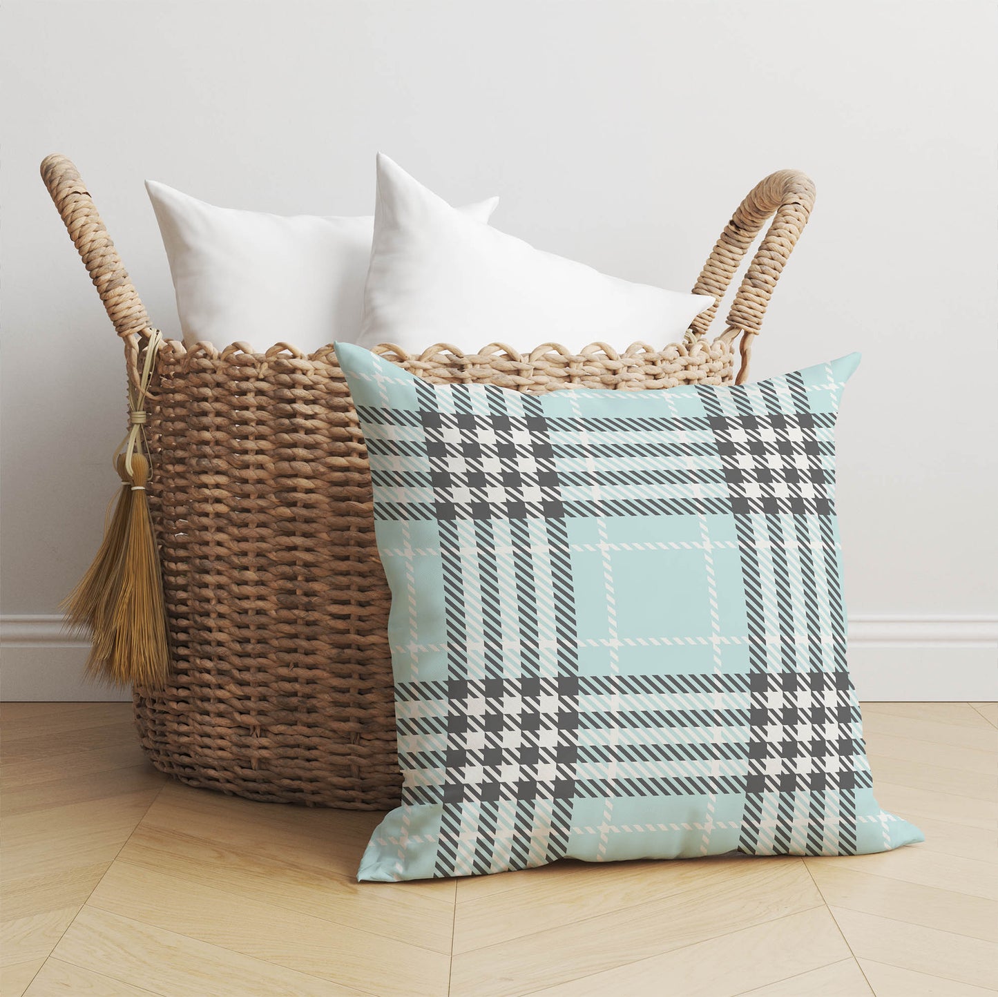 Christopher's Blue Throw Pillow