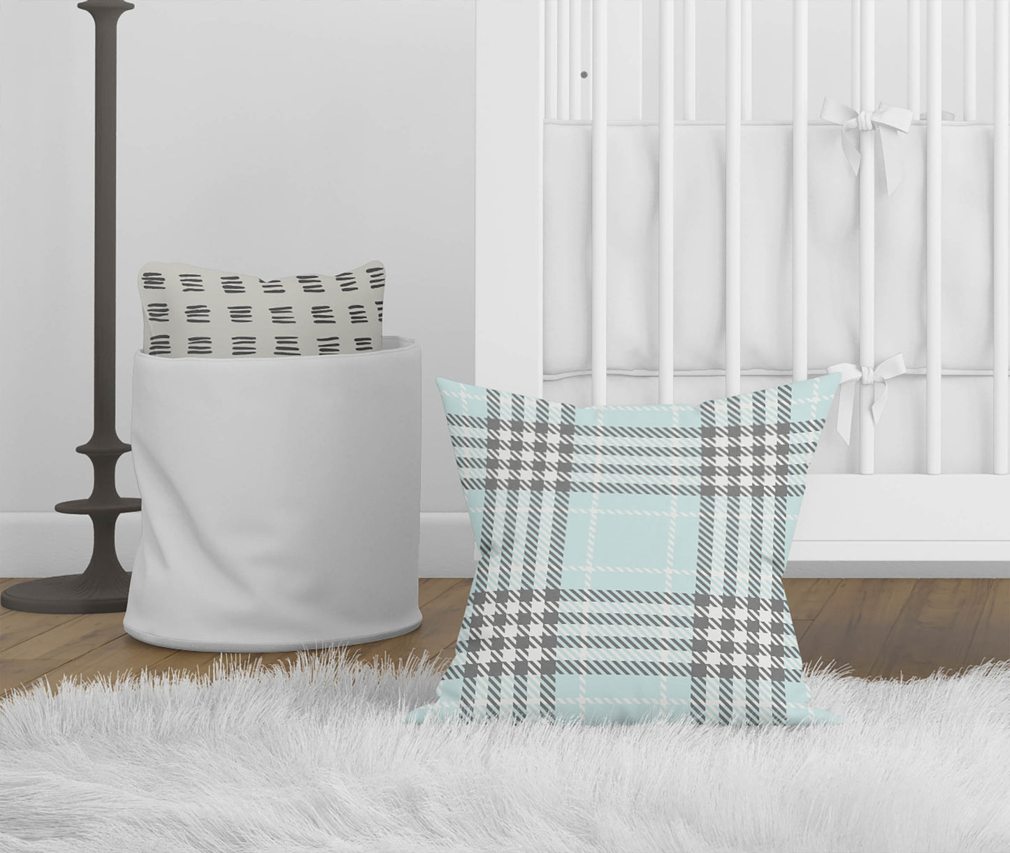 Christopher's Blue Throw Pillow