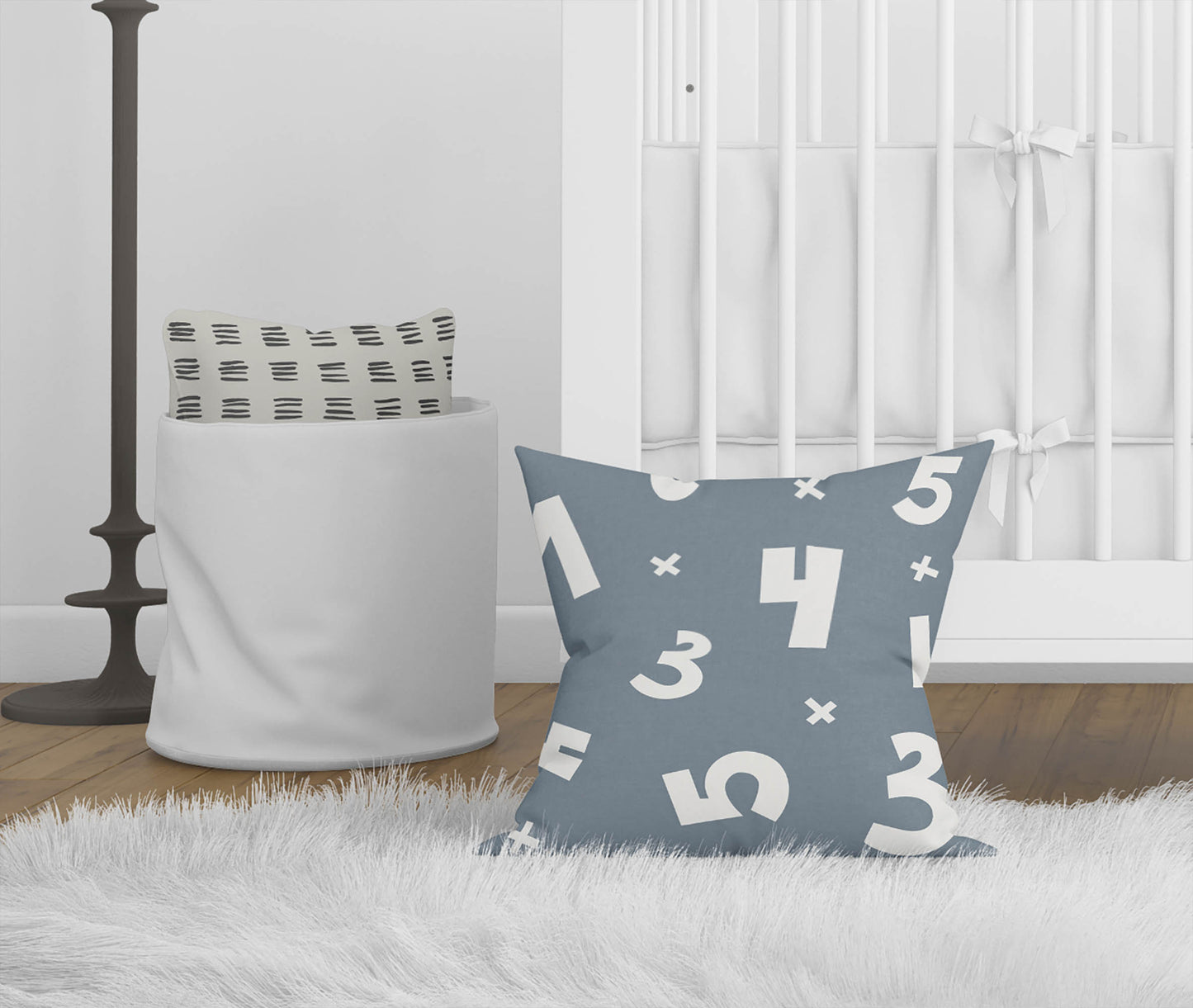 Numbers Throw Pillow