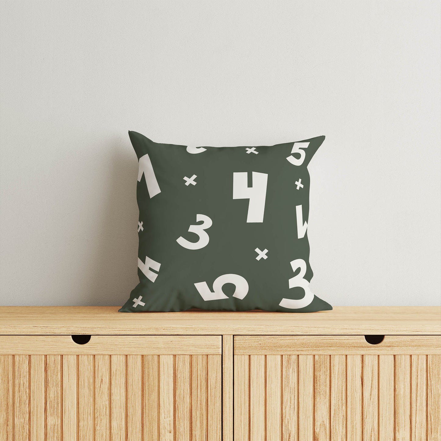Numbers Throw Pillow