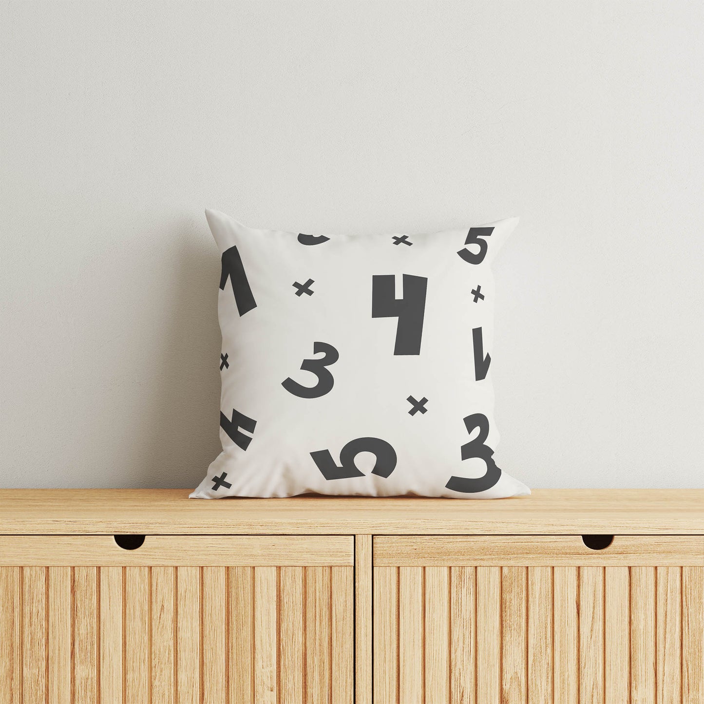 Numbers Throw Pillow