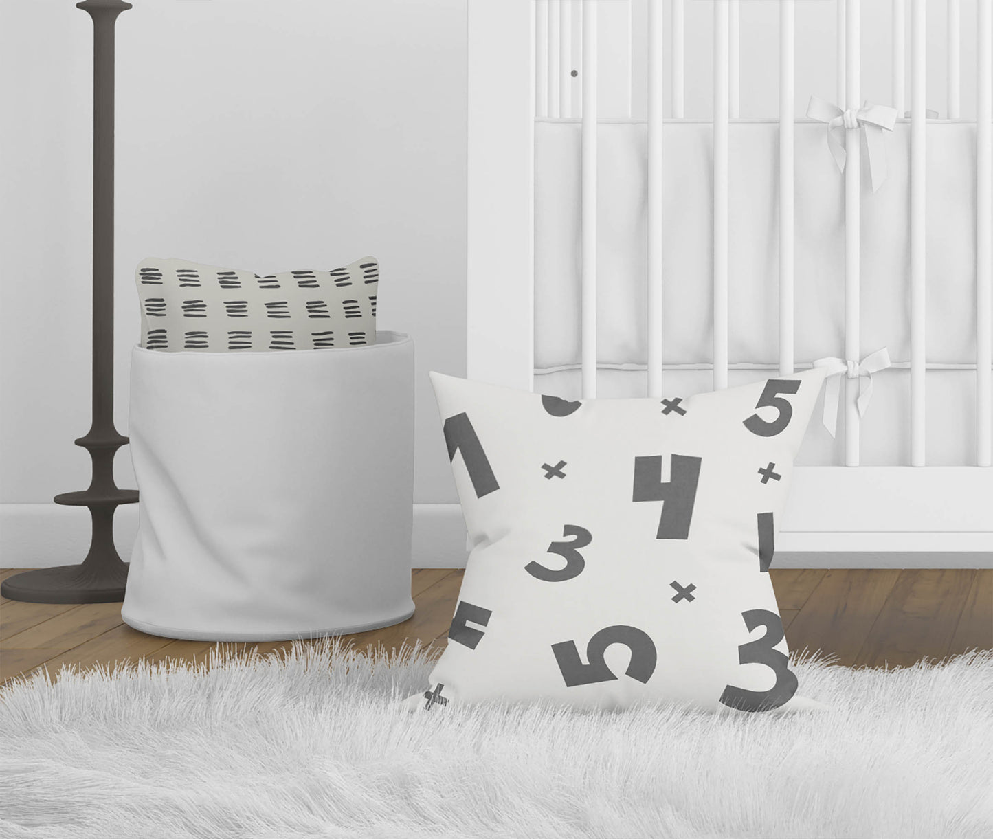 Numbers Throw Pillow