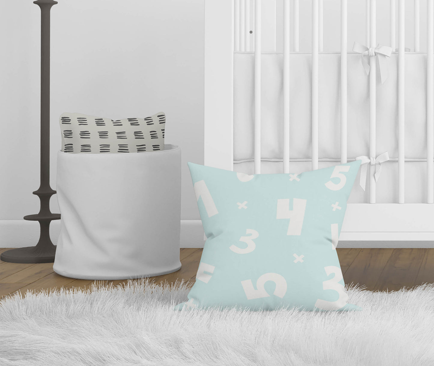 Numbers Throw Pillow