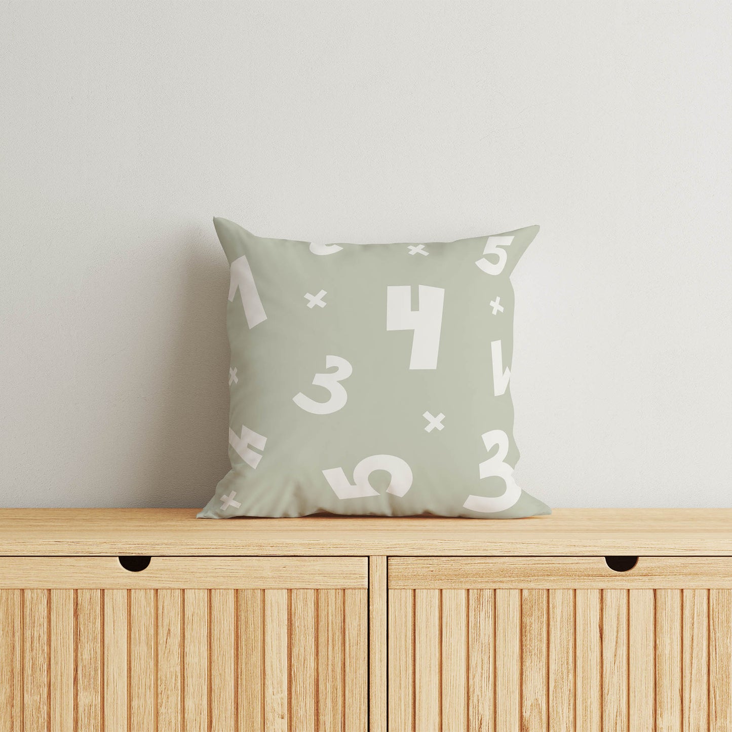 Numbers Throw Pillow