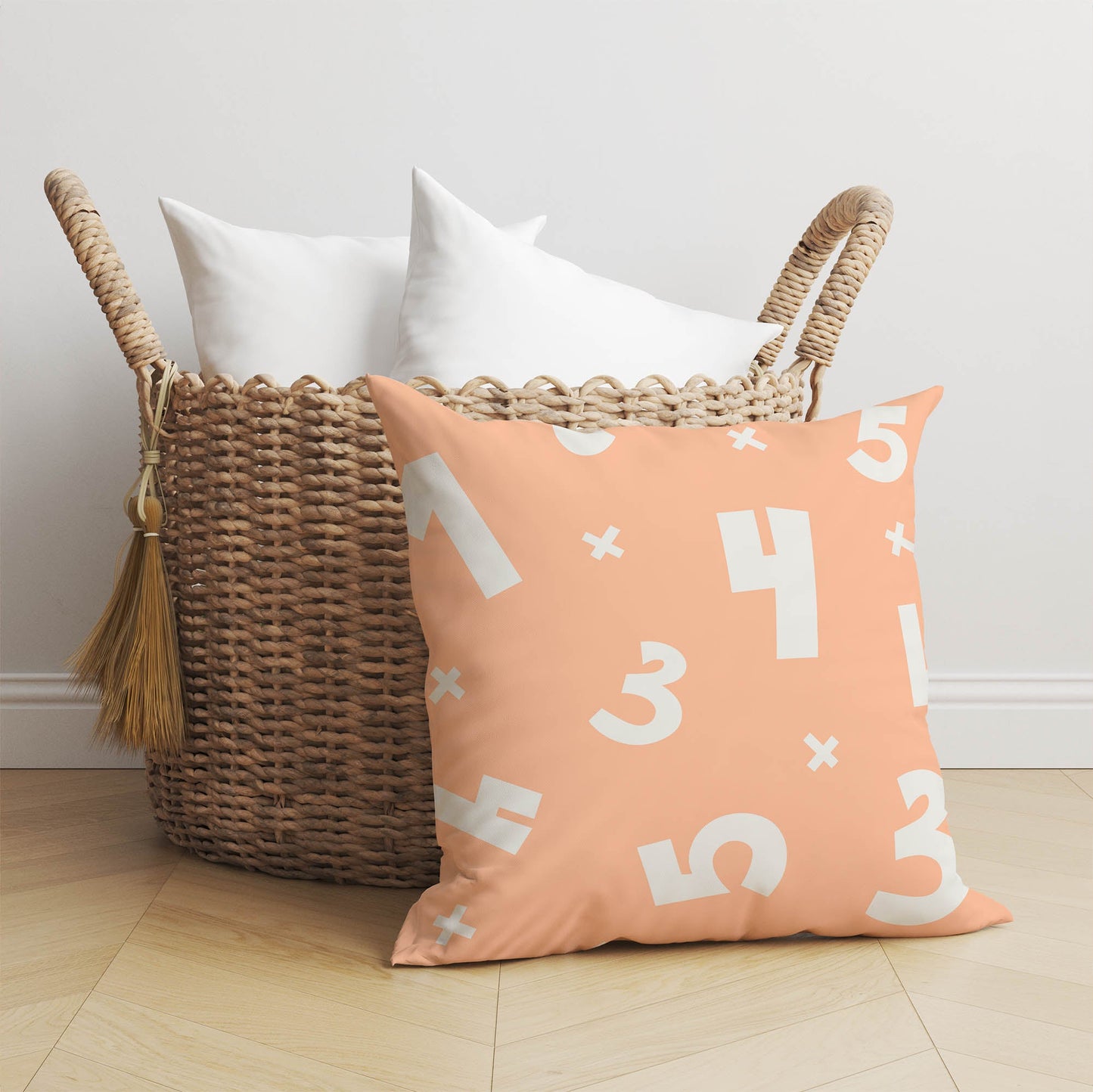 Numbers Throw Pillow