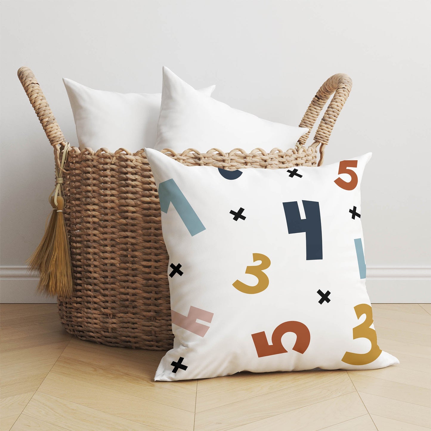 Numbers Throw Pillow