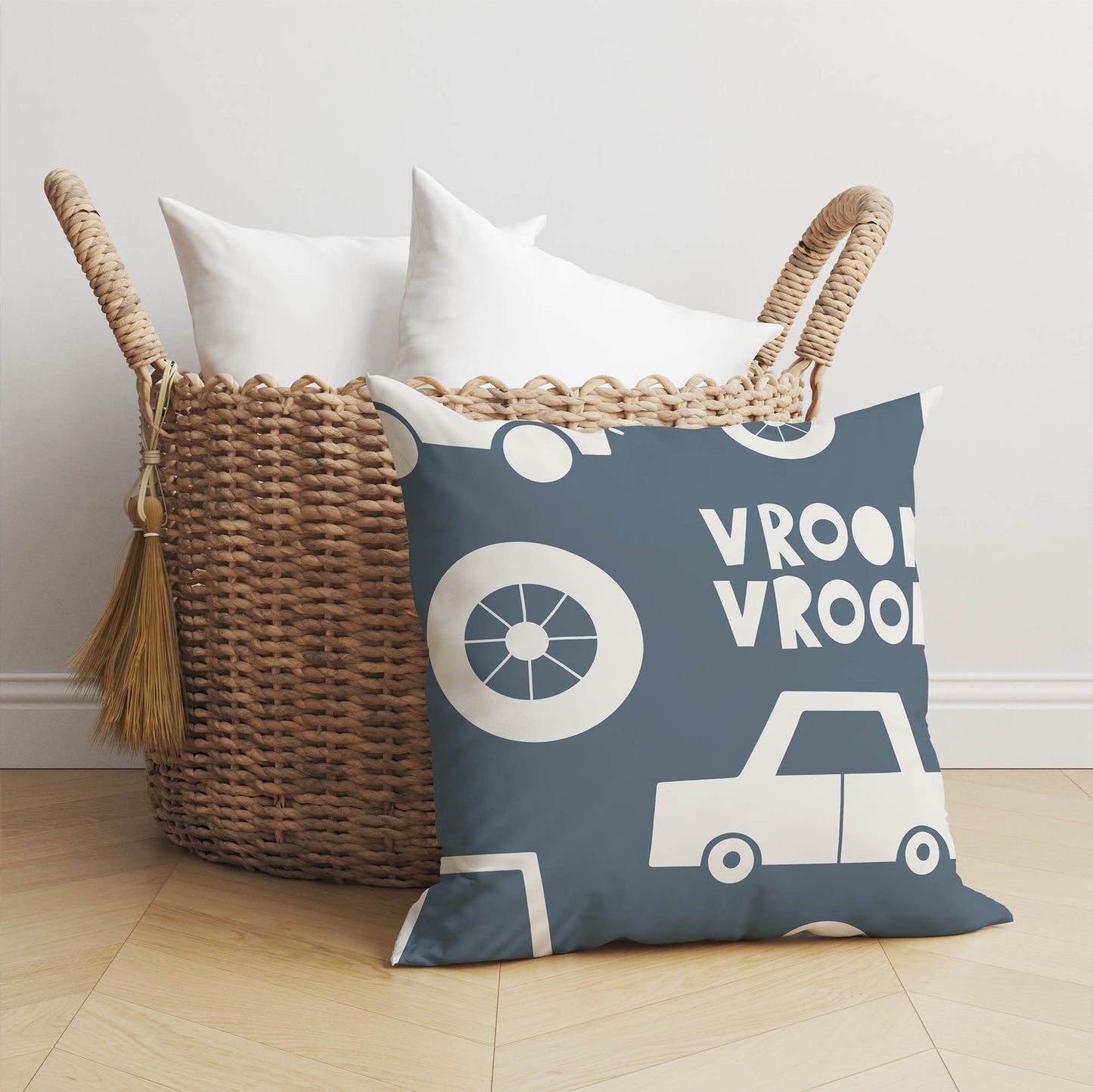 Vroom vroom Throw Pillow