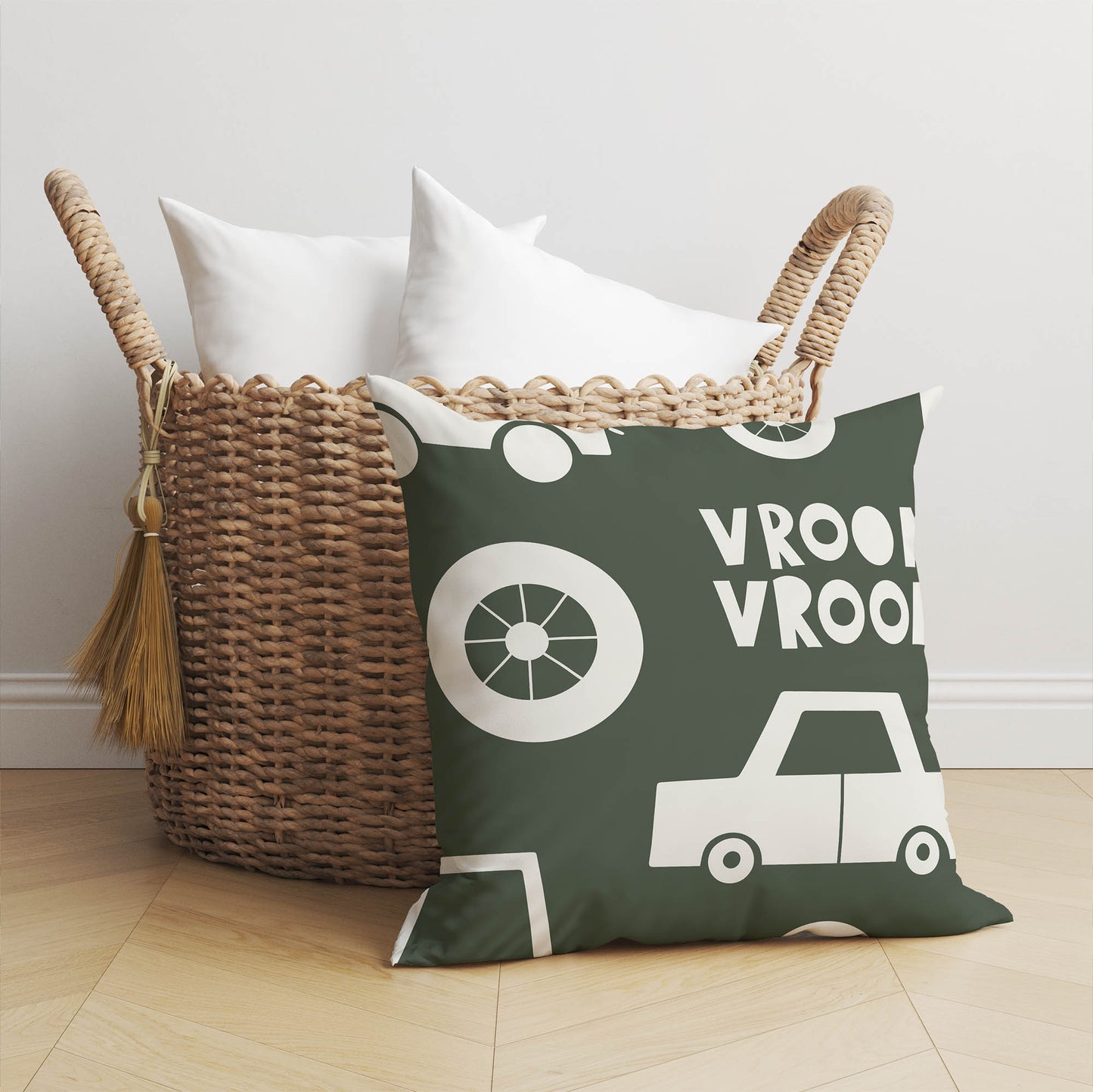 Vroom vroom Throw Pillow