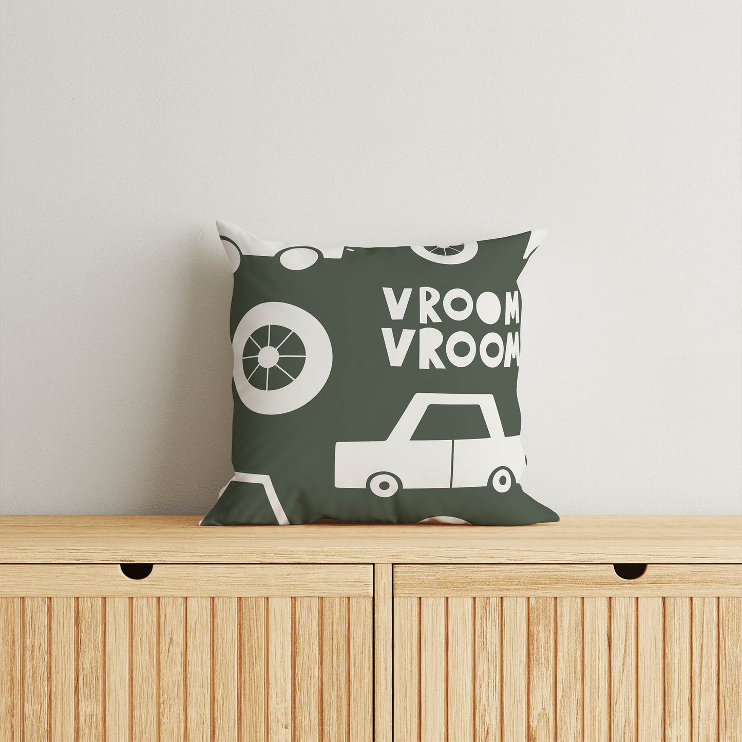Vroom vroom Throw Pillow