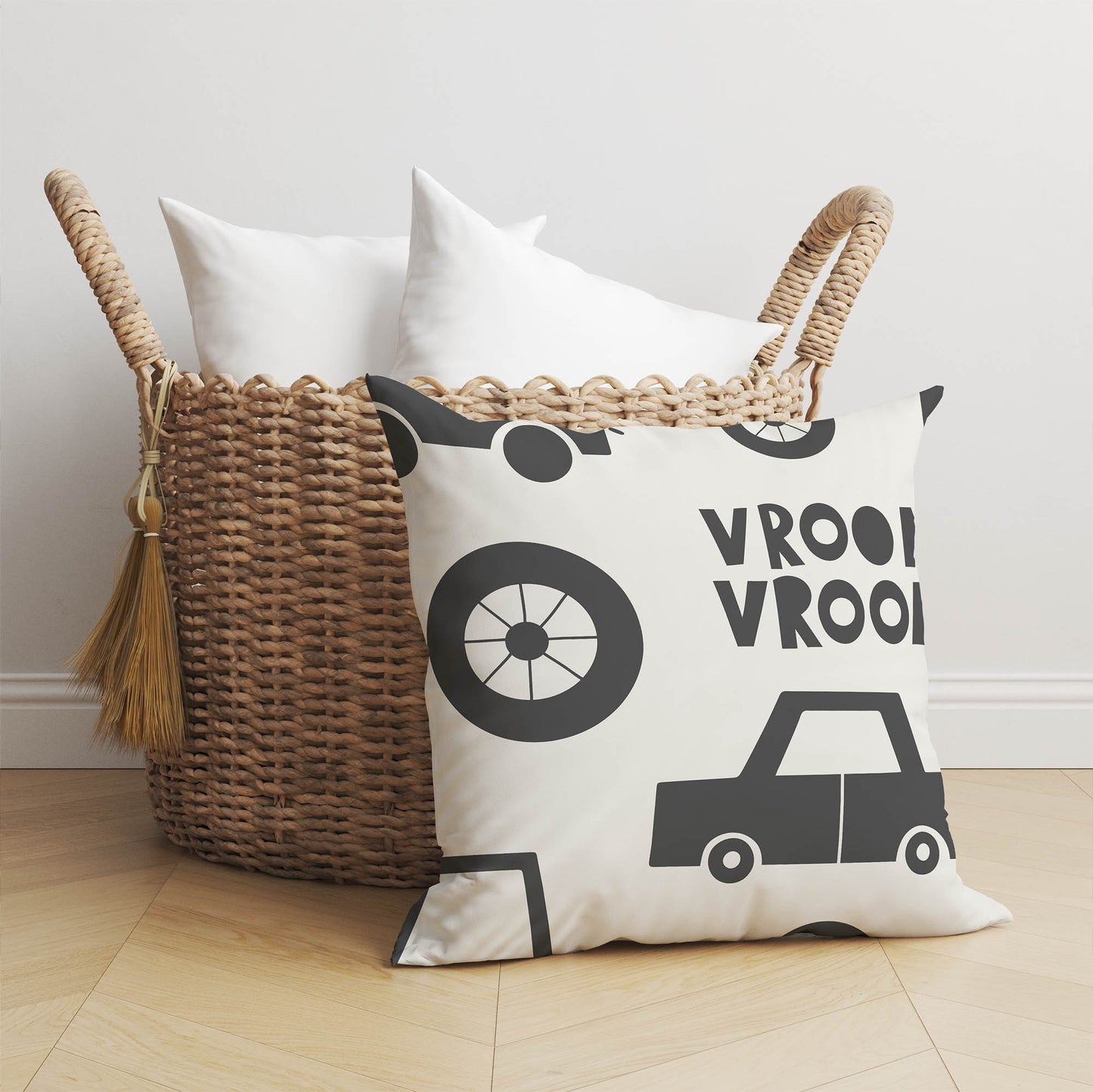 Vroom vroom Throw Pillow